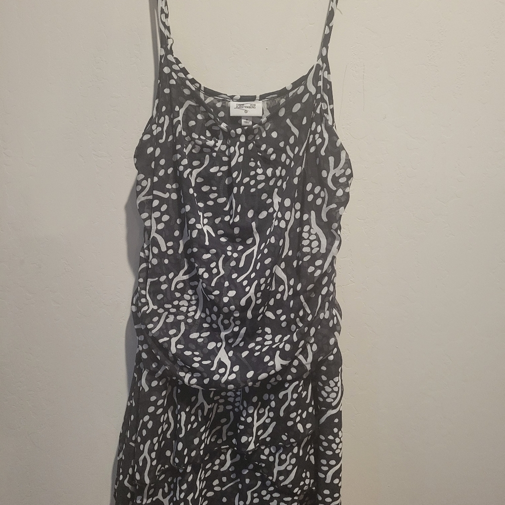 Strappy Black & White Dress